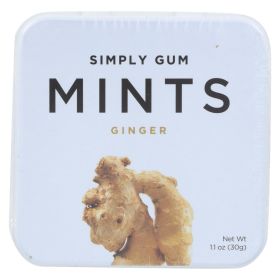 Simply Gum Ginger Mints - Case Of 6 - 30 Ct