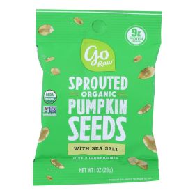 Go Raw - Seed Pumpkin Sea Salt Sprtd - Case Of 12 - 1 Oz