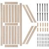 36 in. x 84 in. Unfinished Sliding Barn Door ; K Frame; Solid Spruce Wood; Requires Simple DIY Assembly