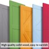 36 in. x 84 in. Unfinished Sliding Barn Door ; K Frame; Solid Spruce Wood; Requires Simple DIY Assembly