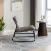 COOLMORE Accent Chair - Modern Industrial Slant Armchair with Metal Frame - Premium High Density Soft Single chair for Living Room Bedroom