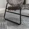COOLMORE Accent Chair - Modern Industrial Slant Armchair with Metal Frame - Premium High Density Soft Single chair for Living Room Bedroom