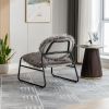COOLMORE Accent Chair - Modern Industrial Slant Armchair with Metal Frame - Premium High Density Soft Single chair for Living Room Bedroom
