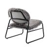 COOLMORE Accent Chair - Modern Industrial Slant Armchair with Metal Frame - Premium High Density Soft Single chair for Living Room Bedroom