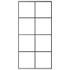 Sliding Door Aluminum and ESG Glass 40.4"x80.7" Black