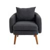 COOLMORE Wood Frame Armchair, Modern Accent Chair Lounge Chair for Living Room