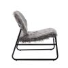 COOLMORE Accent Chair - Modern Industrial Slant Armchair with Metal Frame - Premium High Density Soft Single chair for Living Room Bedroom