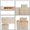 36 in. x 84 in. Unfinished Sliding Barn Door ; K Frame; Solid Spruce Wood; Requires Simple DIY Assembly