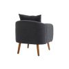 COOLMORE Wood Frame Armchair, Modern Accent Chair Lounge Chair for Living Room