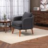 COOLMORE Wood Frame Armchair, Modern Accent Chair Lounge Chair for Living Room