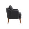 COOLMORE Wood Frame Armchair, Modern Accent Chair Lounge Chair for Living Room