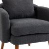 COOLMORE Wood Frame Armchair, Modern Accent Chair Lounge Chair for Living Room