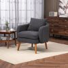 COOLMORE Wood Frame Armchair, Modern Accent Chair Lounge Chair for Living Room