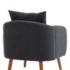 COOLMORE Wood Frame Armchair, Modern Accent Chair Lounge Chair for Living Room