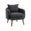 COOLMORE Wood Frame Armchair, Modern Accent Chair Lounge Chair for Living Room